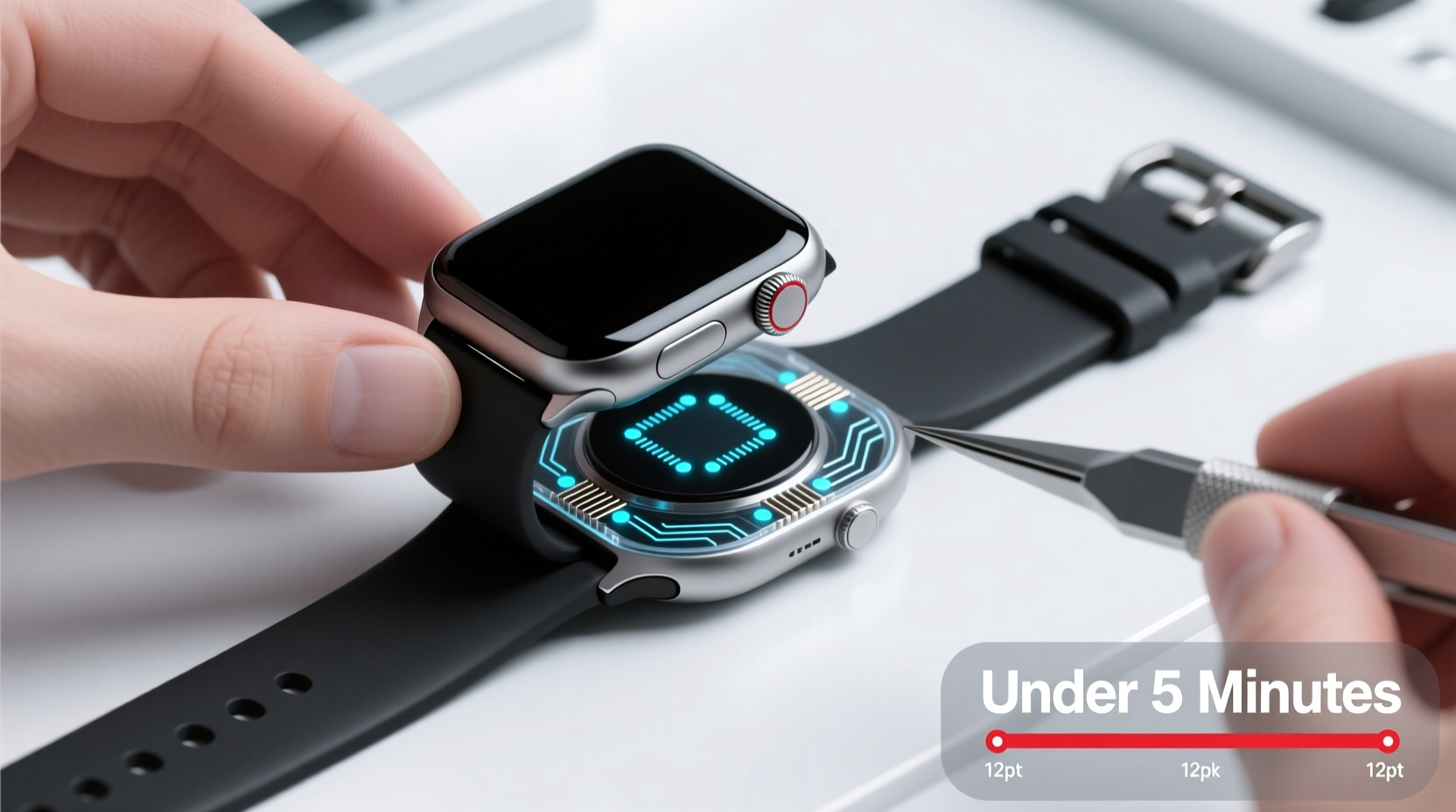 how to clean a smartwatch strap with sensors safely