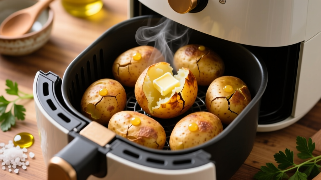 Mini Baked Potatoes in Air Fryer: Crispy & Tender