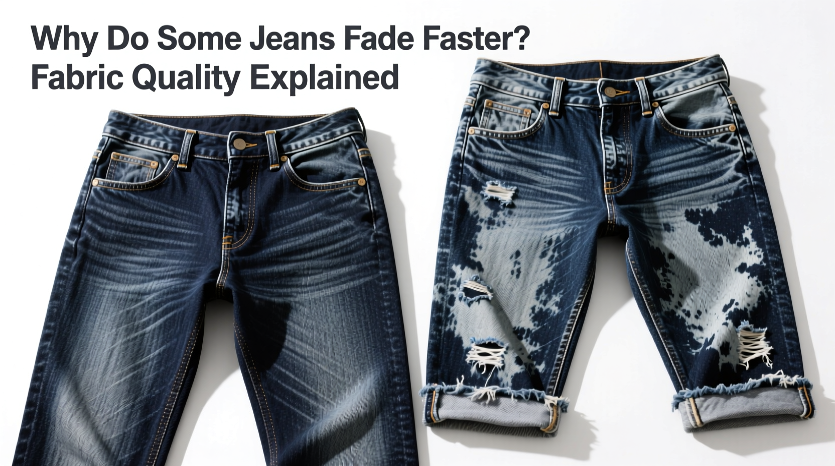 why do some jeans fade faster than others fabric quality explained