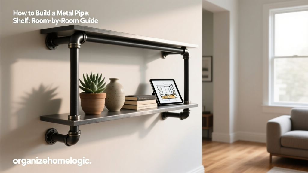 How to Build a Metal Pipe Shelf: Room-by-Room Guide