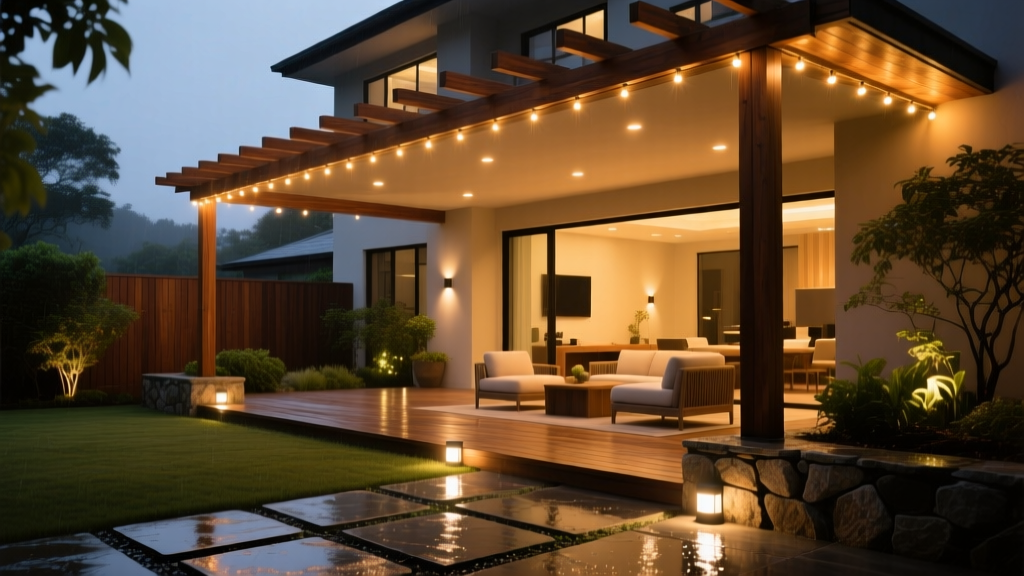 Outdoor Patio Lighting: Ambient + Task Layers