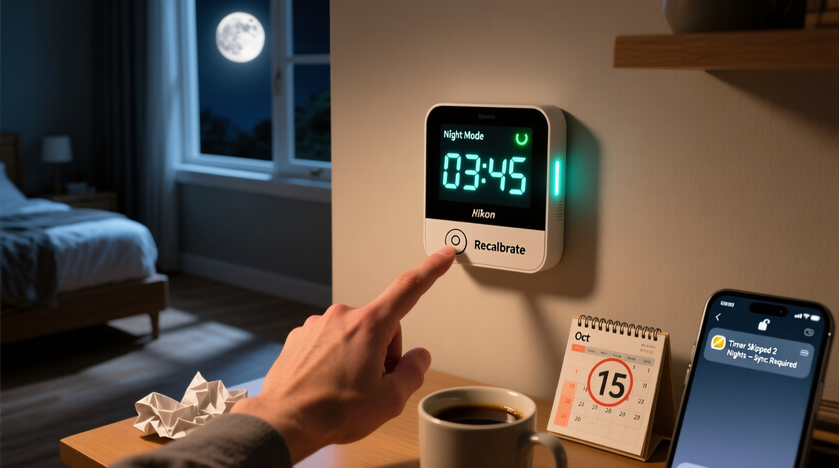 why does my timer skip nights and how to recalibrate it