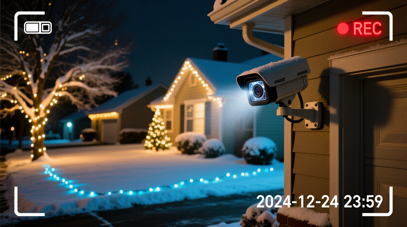 remote viewing of christmas lights via home security camera is it possible