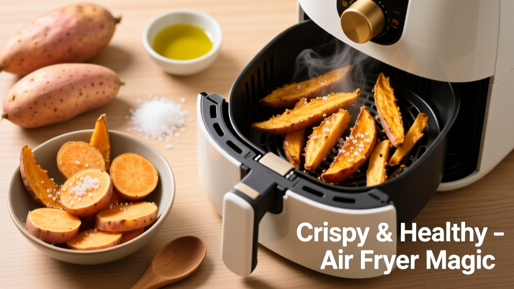 How to Air Fry Sweet Potato Fries (Crispy & Healthy!)