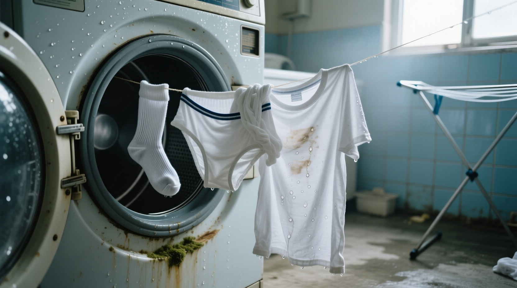 destink wet laundry left in the washer with white vineg