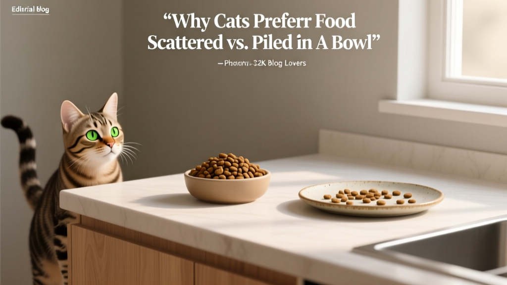 Why Cats Prefer Food Scattered vs Piled in Bowl
