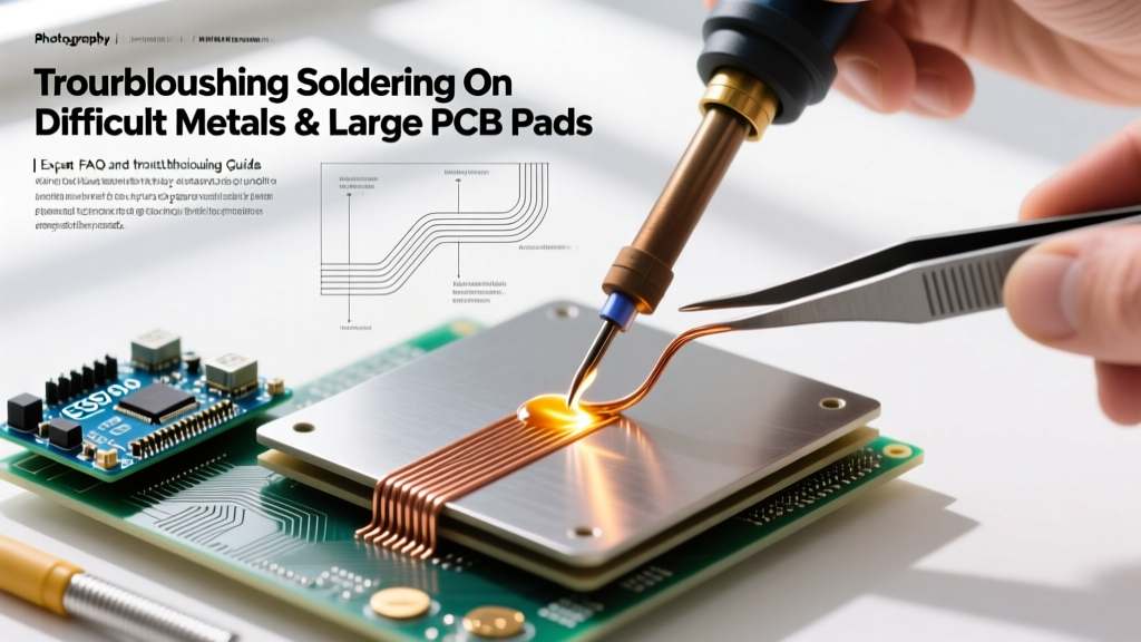 Troubleshooting Soldering On Difficult Metals & Large PCB Pads