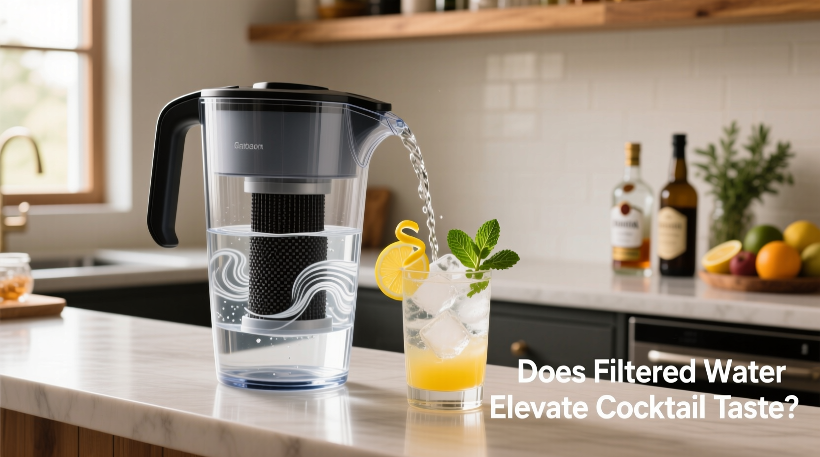 carbon filter pitchers for tap water in cocktails does it elevate taste