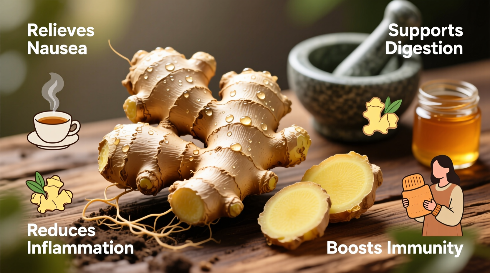 common uses and benefits of ginger root
