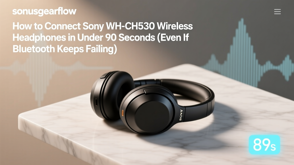 Sony WH-CH510 Pairing Guide: Fix Bluetooth Fast