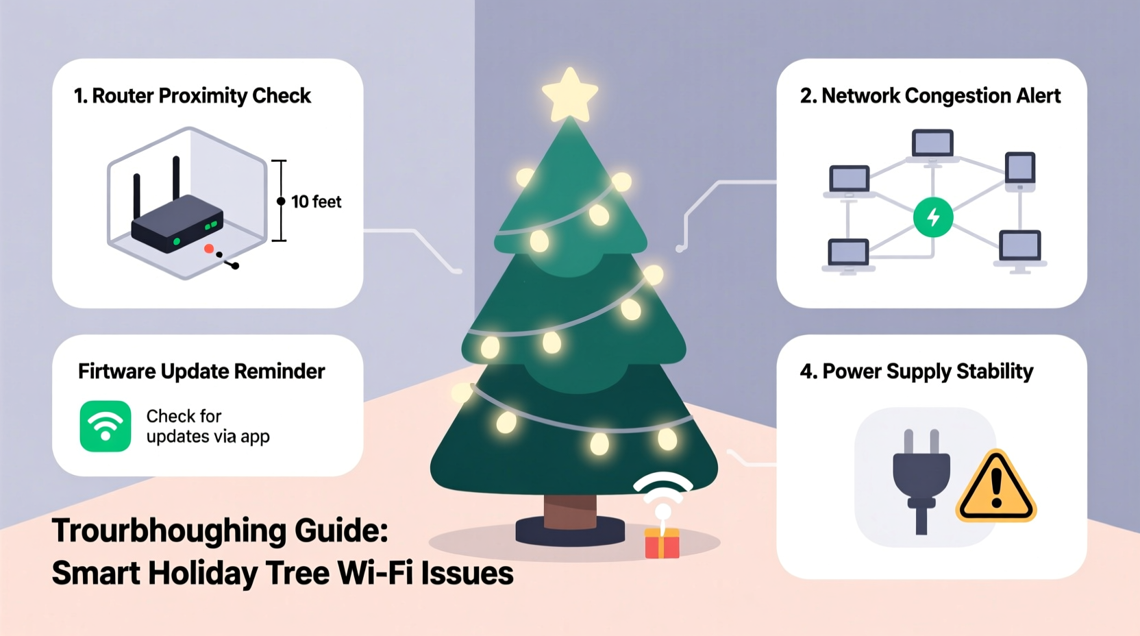 why does my smart christmas tree keep disconnecting from wifi