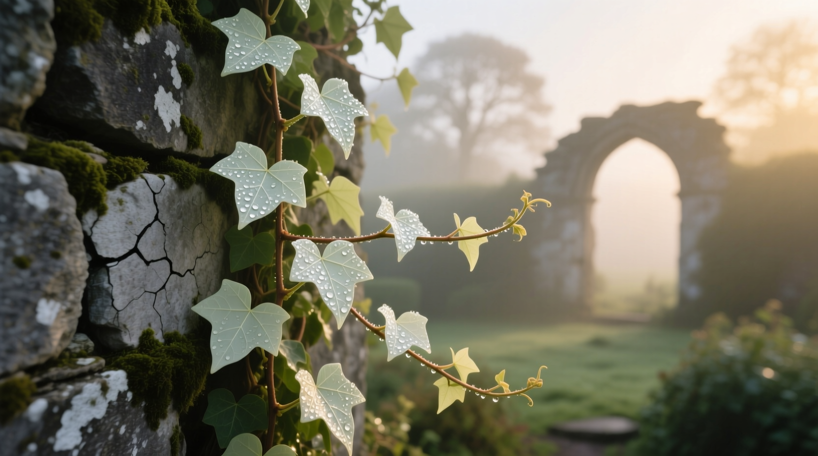 white ivy plant