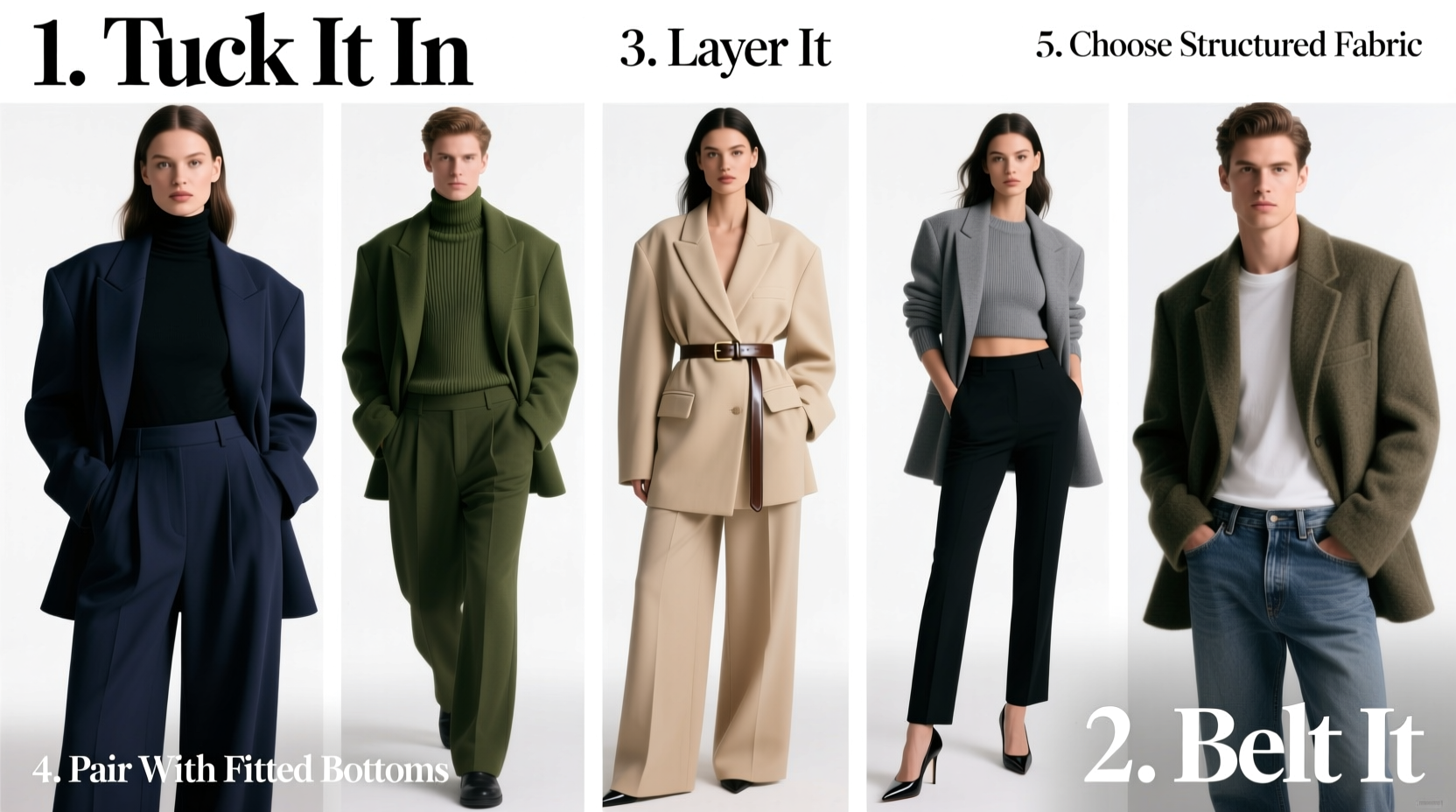 how to style oversized blazers without looking frumpy 5 foolproof tricks