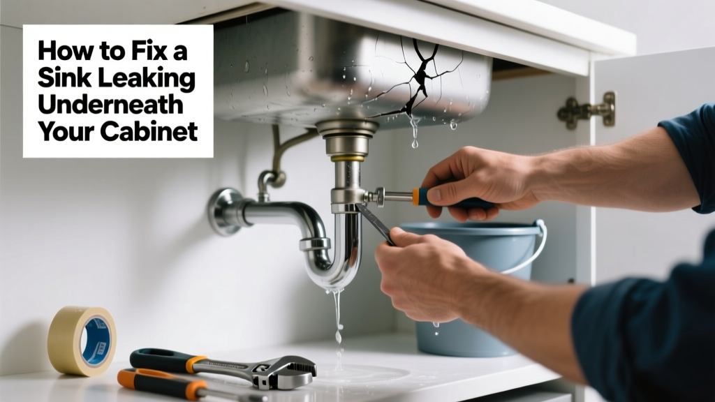 How to Fix a Sink Leaking Underneath Your Cabinet