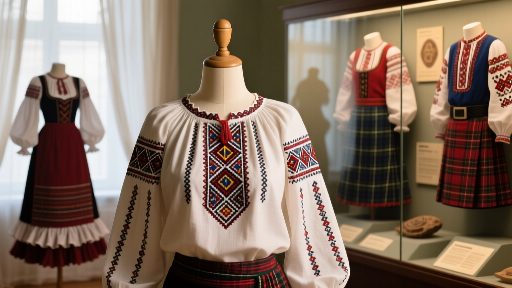 Romanian Ia Blouse Needlework Techniques And Geography