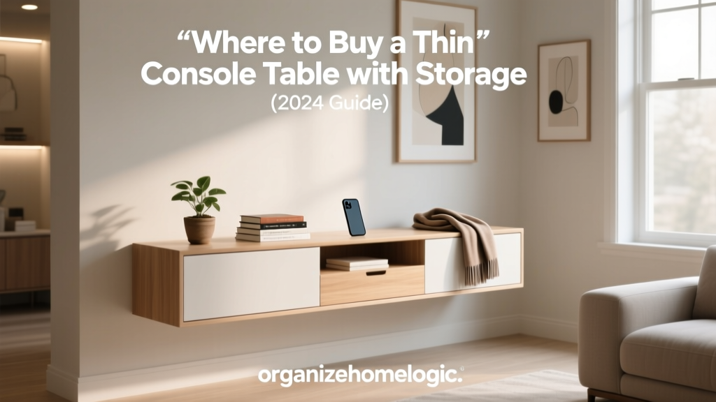 Where to Buy a Thin Console Table with Storage (2024 Guide)