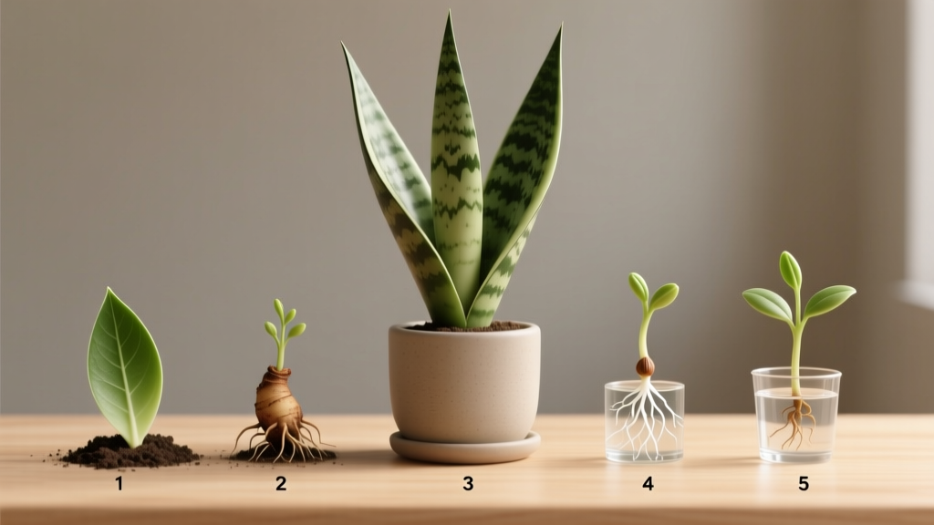 Snake Plant Propagation: 5 Natural, Low-Risk Methods