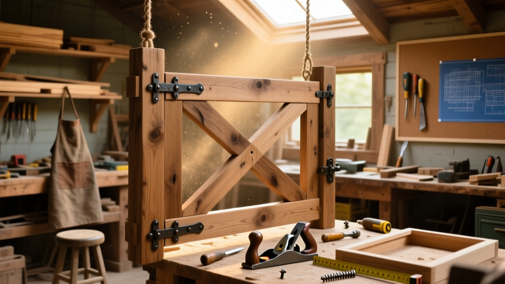 DIY Driveway Gate: Build a Sturdy Wooden Swing Gate