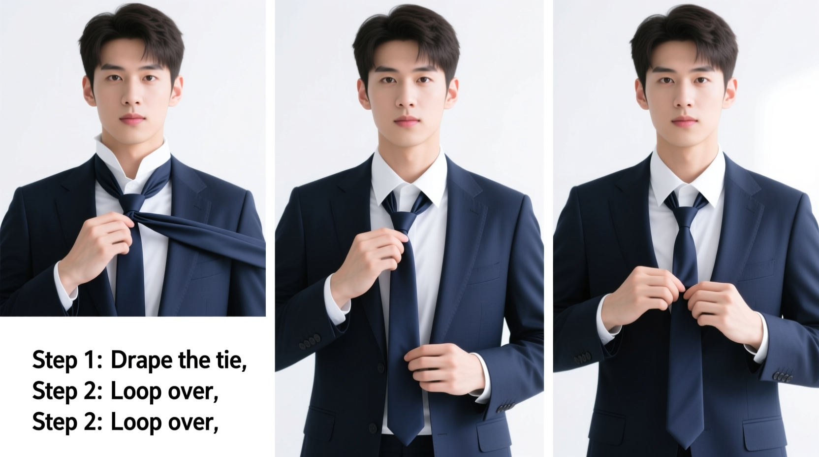 how to tie a tie without a mirror step by step visual guide