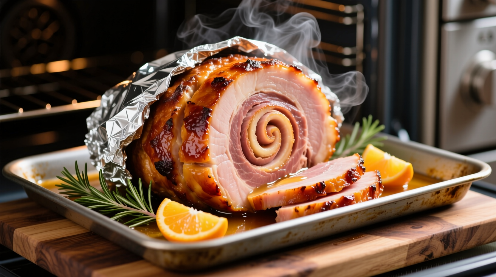 how long to cook spiral ham in oven