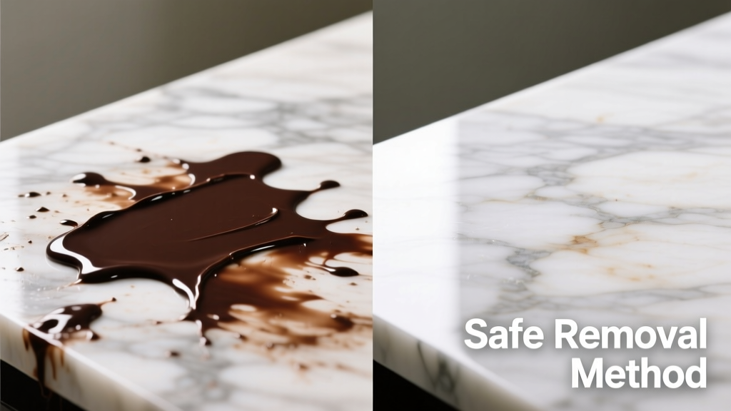 How to Remove Chocolate from Marble Safely