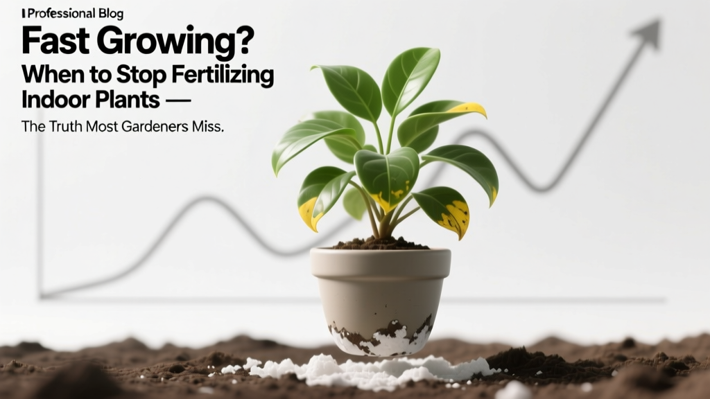 When to Stop Fertilizing Indoor Plants: Signs & Timing