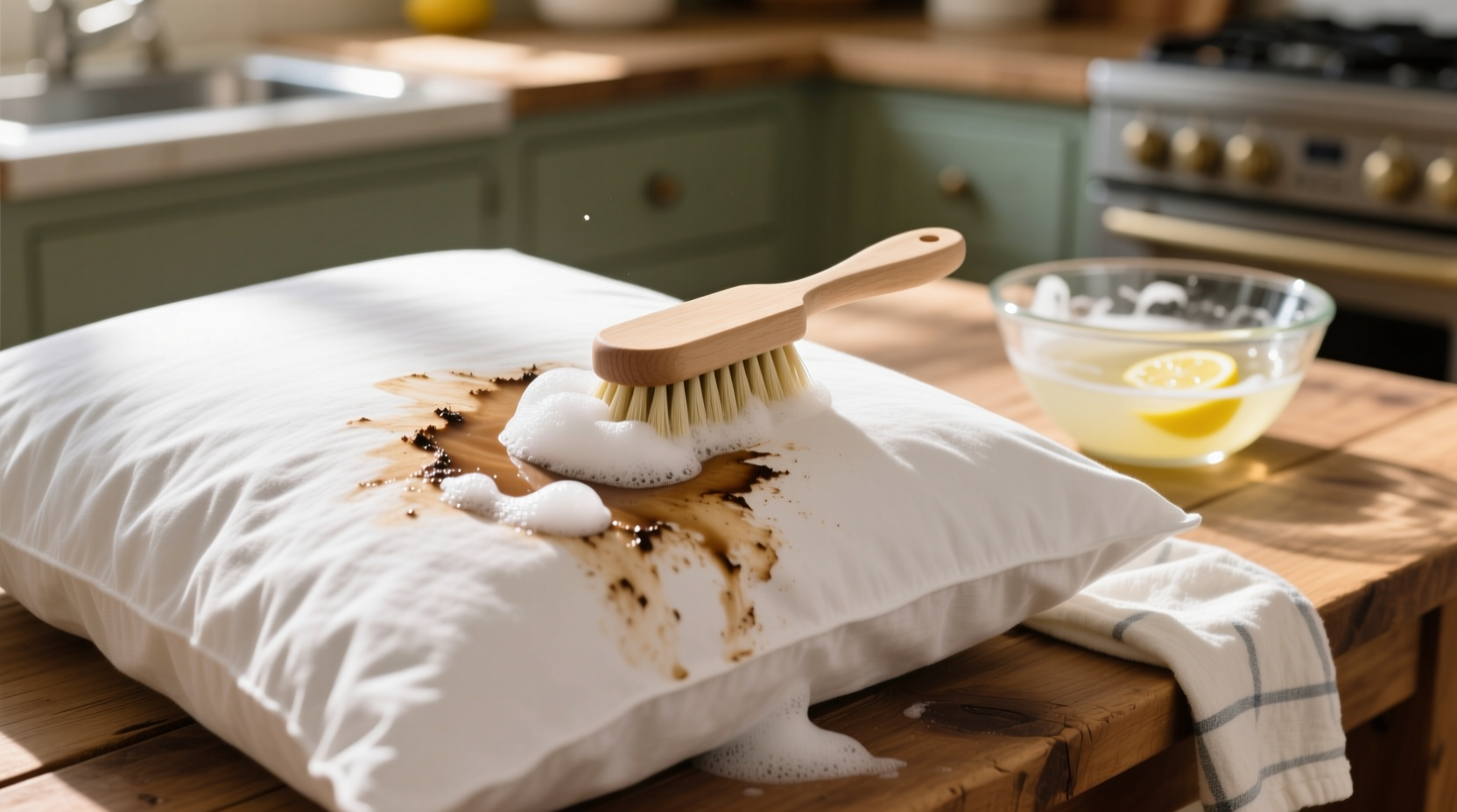 how to remove foundation stains from cotton pillowcases