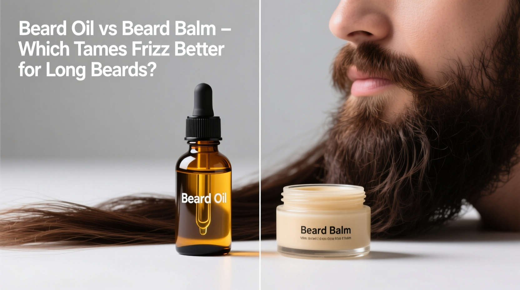 beard oil vs beard balm which grooming product tames frizz better for long beards