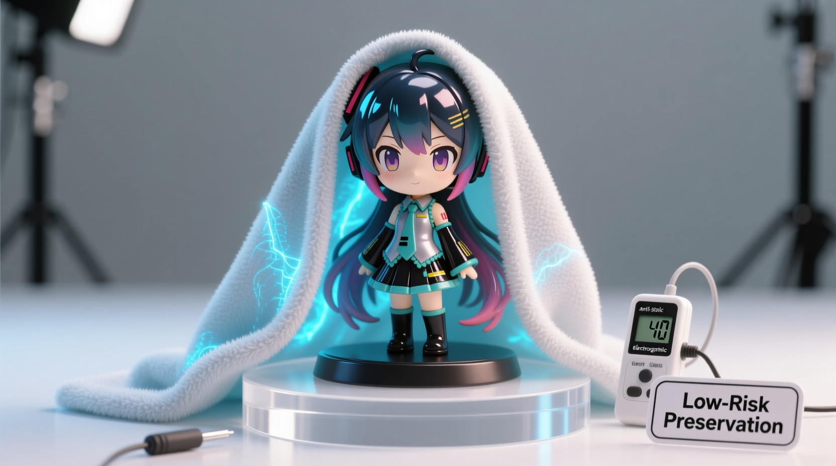 how to sanitize figurine display cloths safely