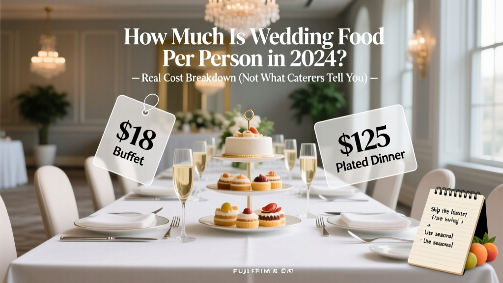 Wedding Food Cost Per Person (2026): $18–$125 Breakdown