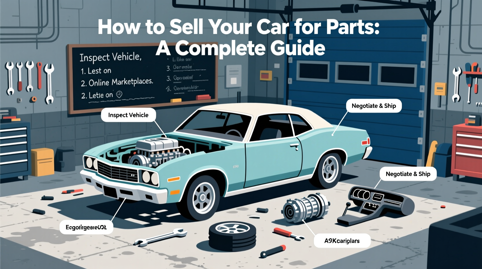 how to sell car for parts