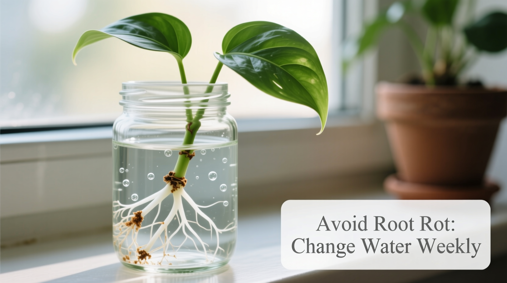 how to propagate pothos in water avoiding root rot