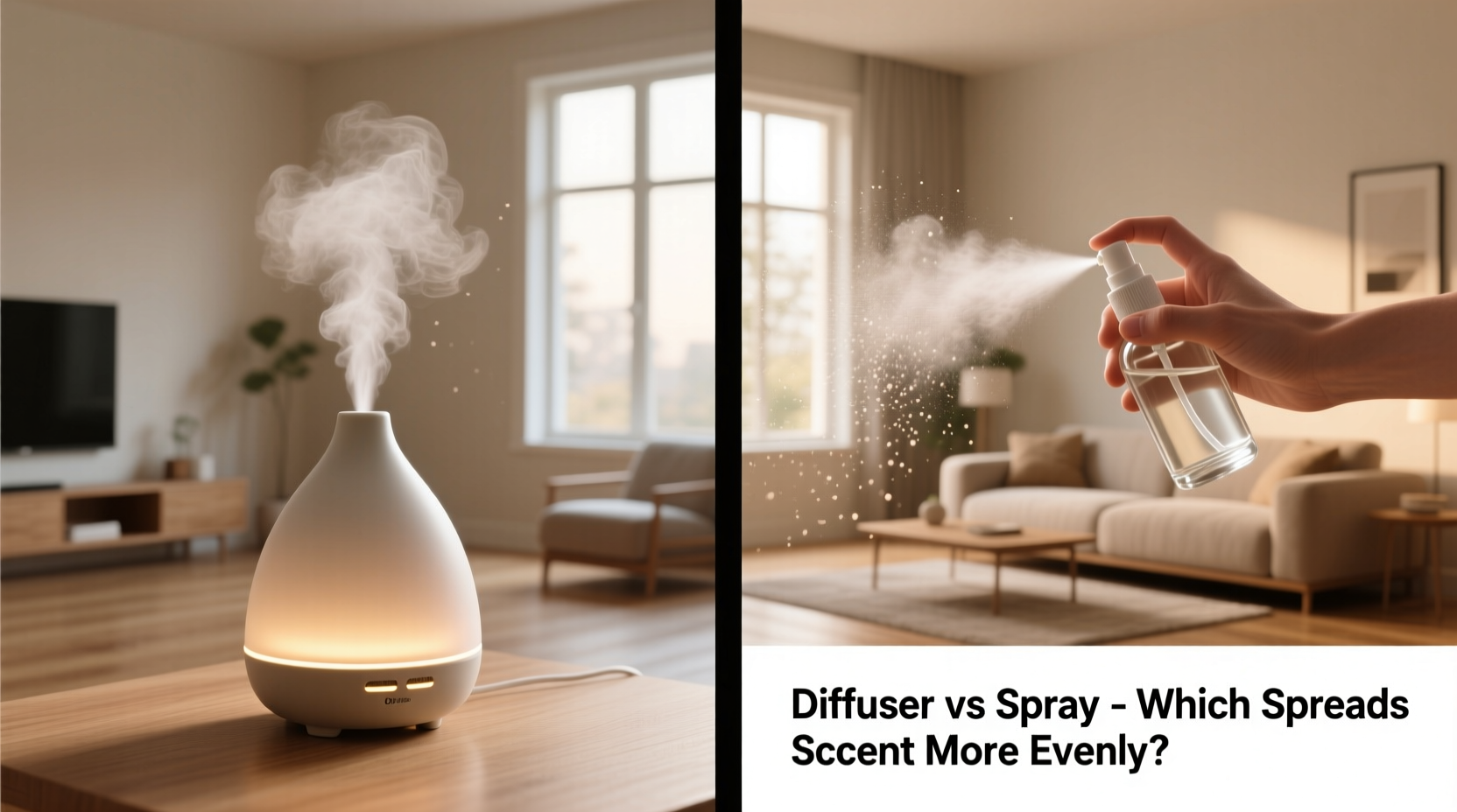 essential oils diffuser vs spray which spreads scent more evenly at home