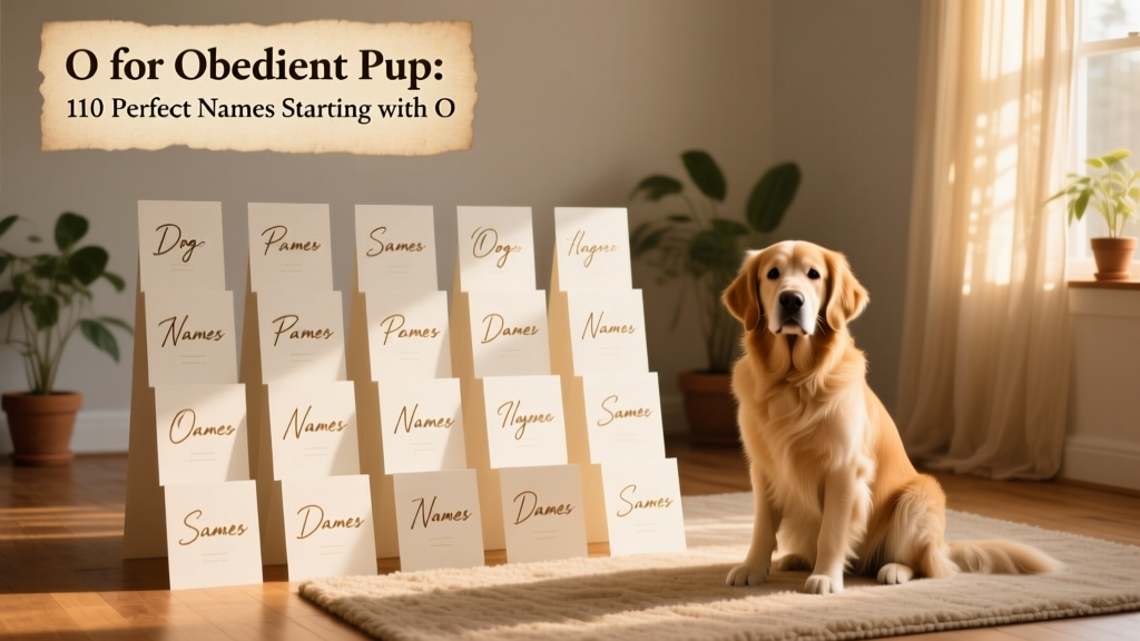 110 Dog Names Starting With O for Your Obedient Pup