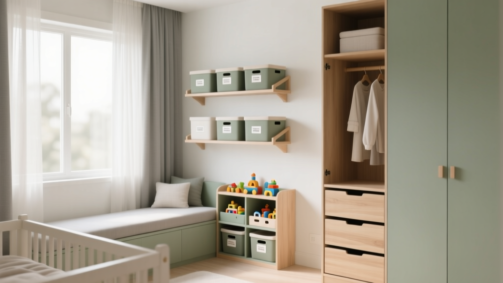 Small Nursery Storage Ideas That Actually Work