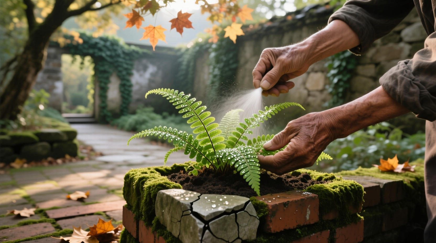 taking care of ferns outside
