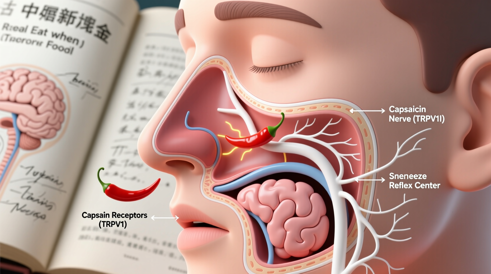 why do i sneeze when i eat spicy food and is it normal