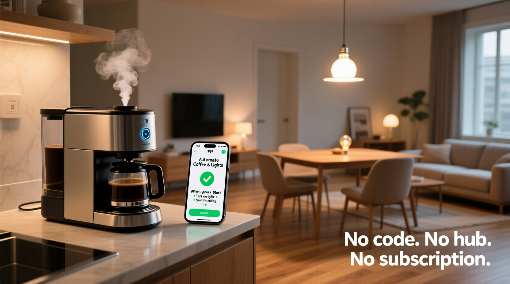 Automate Coffee & Lights with IFTTT (No Coding)