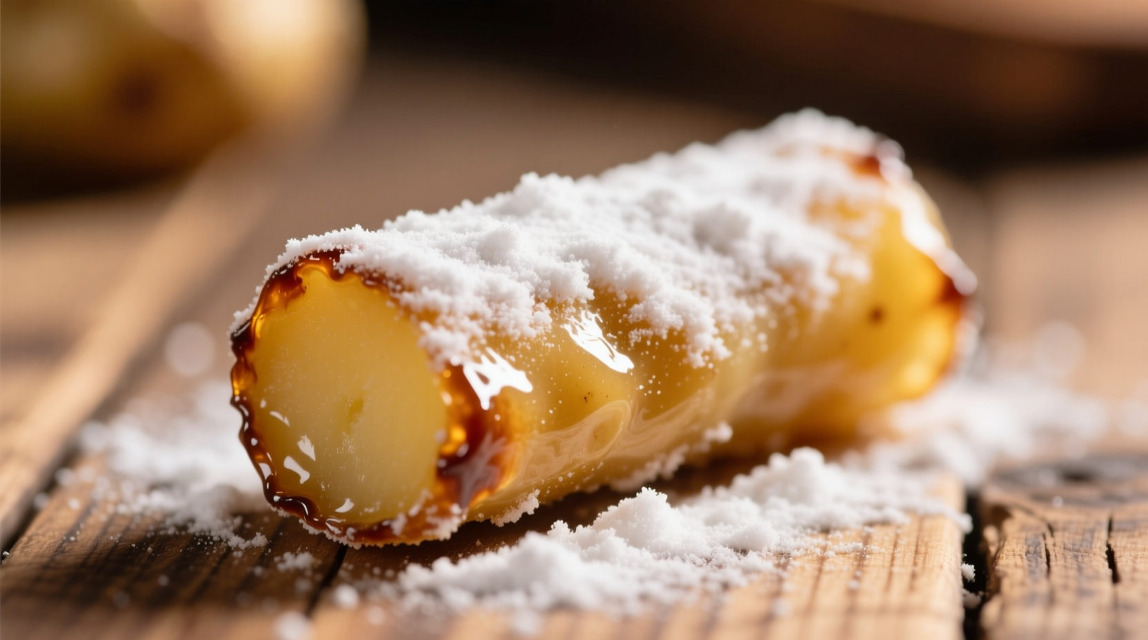 Homemade potato candy rolled in powdered sugar