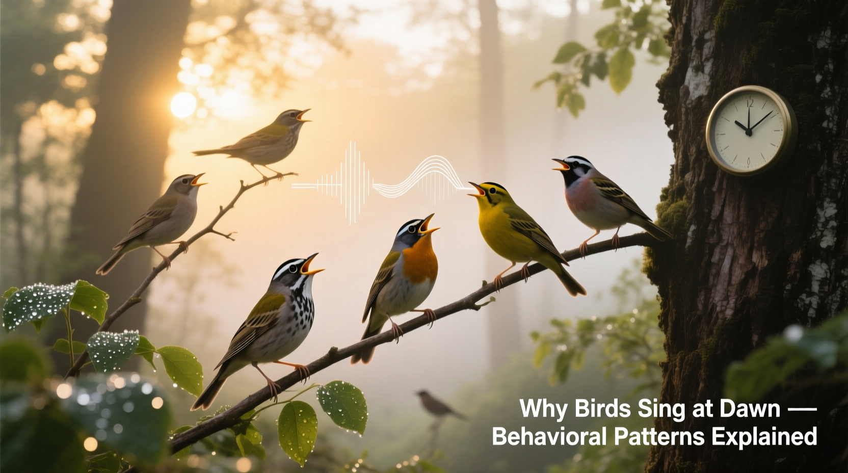 why do birds chirp early in the morning and stop by midday behavioral patterns explained