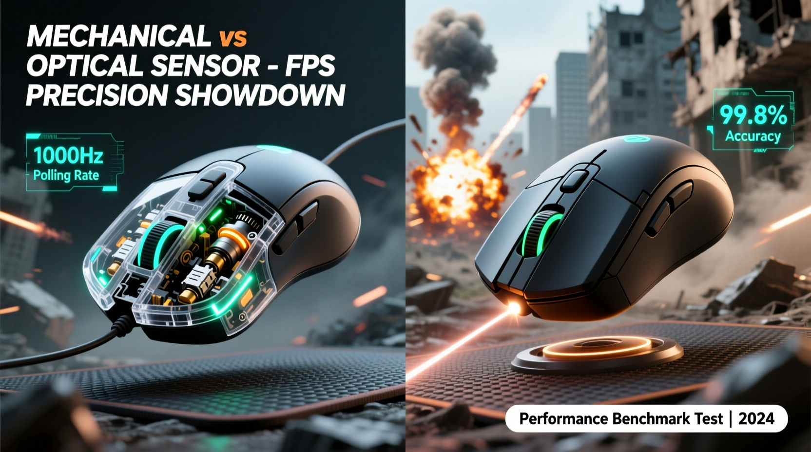 mechanical gaming mouse vs optical which sensor type wins for fps precision