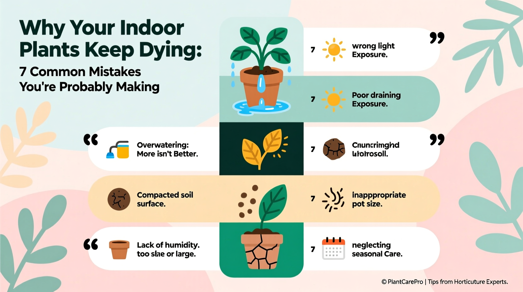 why do my plants keep dying despite proper watering common indoor plant mistakes