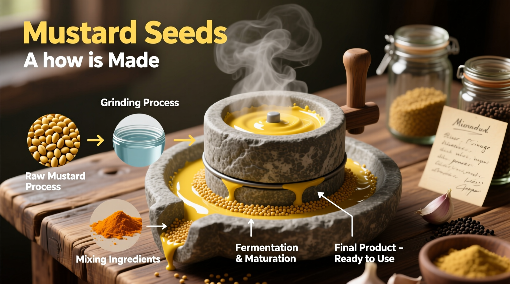 what exactly is mustard and how is it made