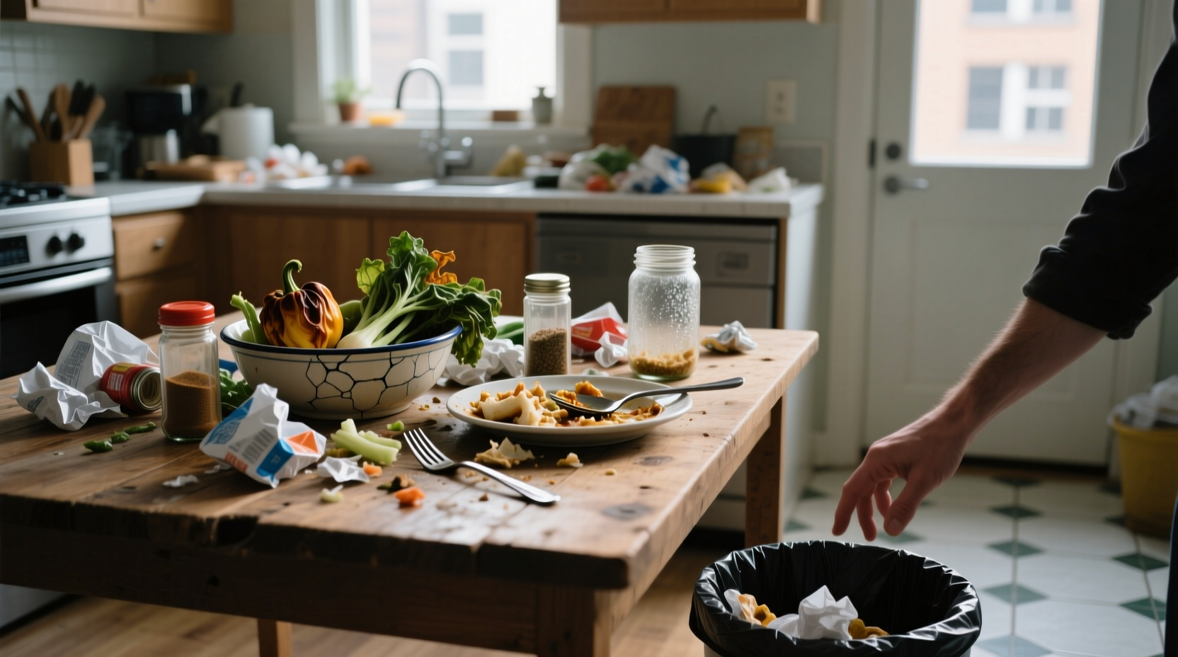 how to stop wasting so much food in the kitchen