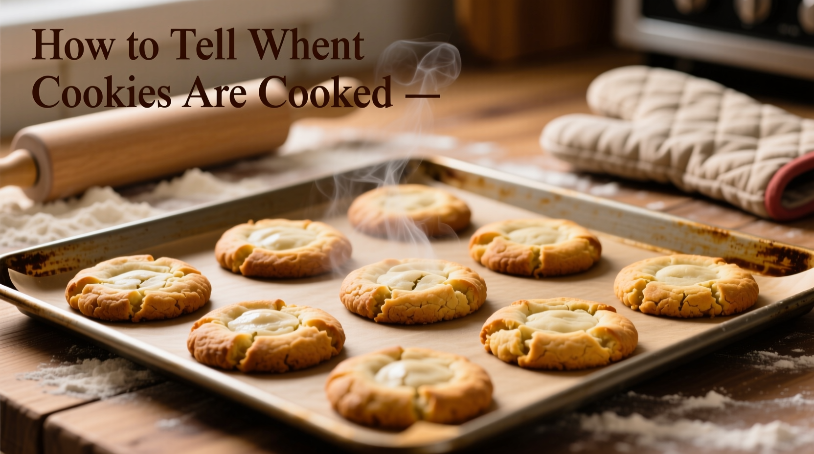 how to tell when cookies are cooked