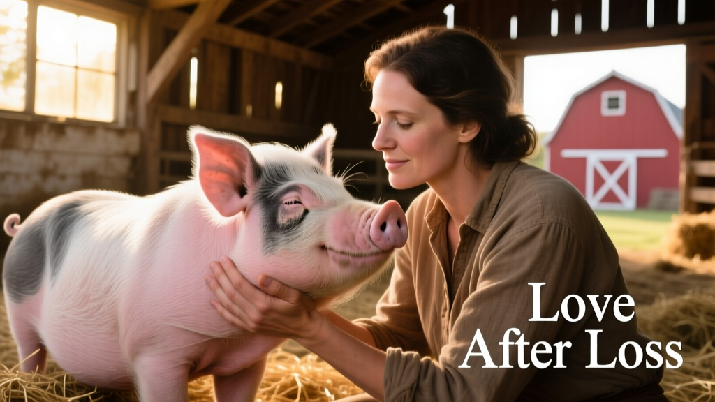Whitley gently leaning into a caregiver’s hand as they stroke his face and belly—a milestone moment of trust