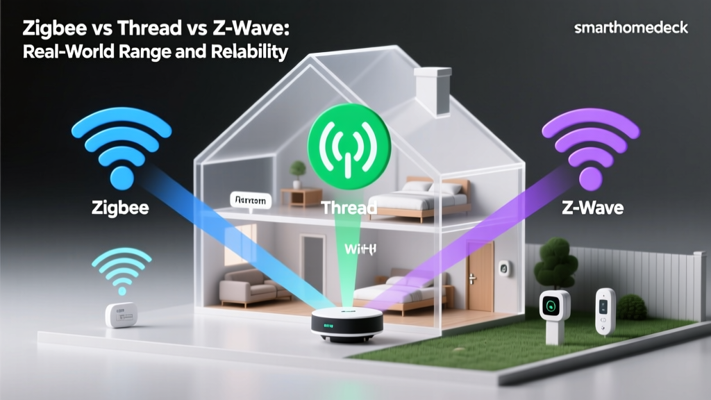 Zigbee vs Thread vs Z-Wave: Real-World Range and Reliability