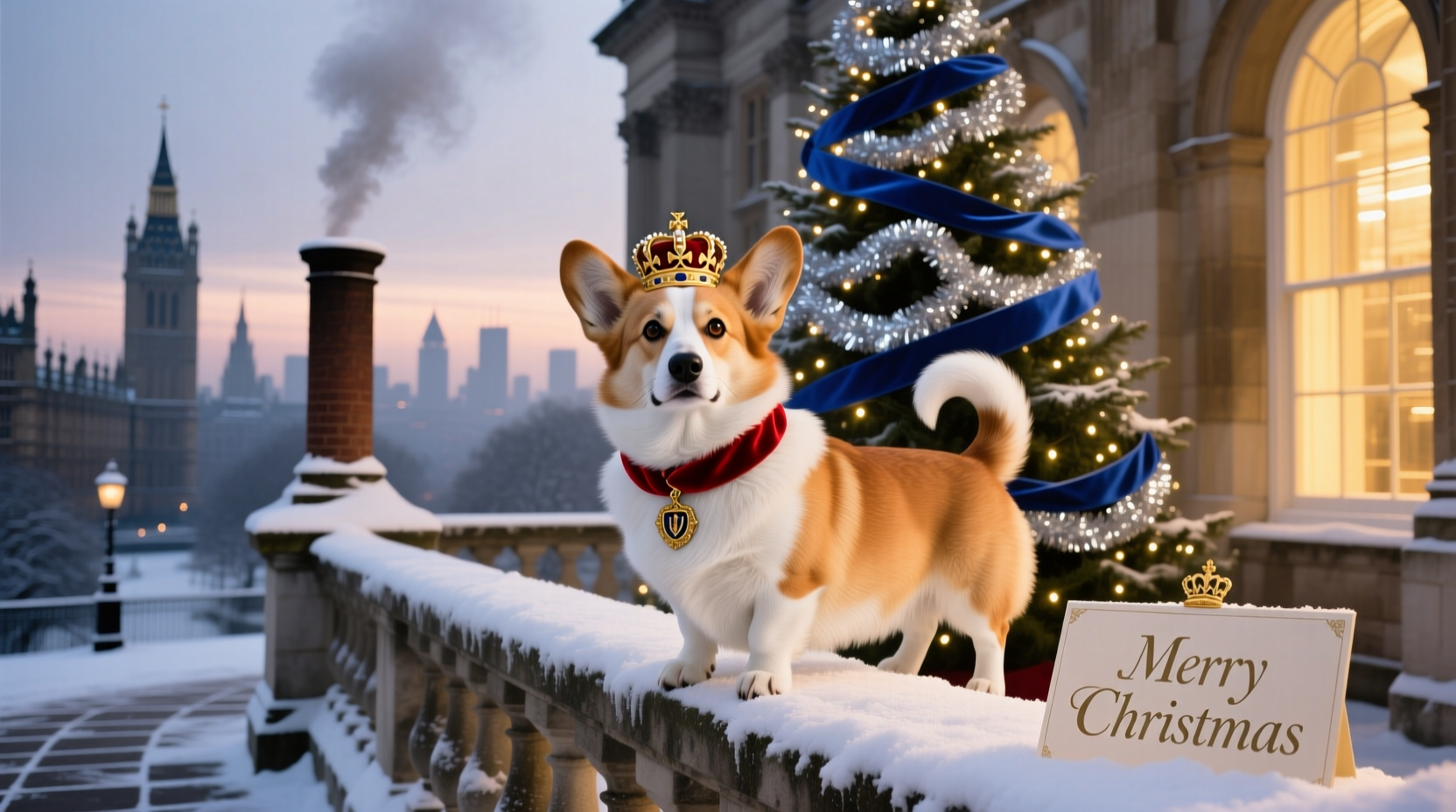 a royal corgi christmas