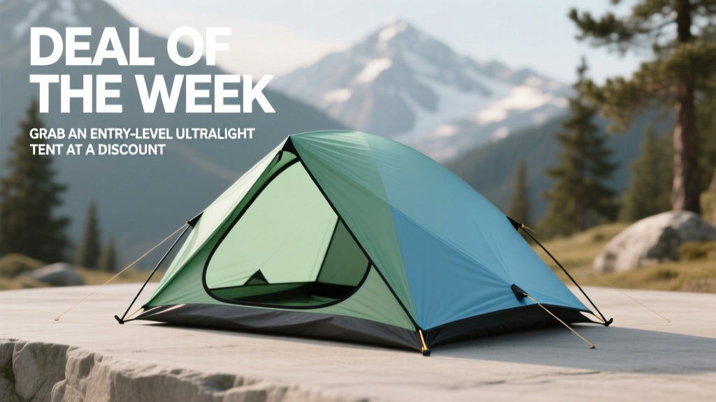 Deal of the Week: Grab an Entry-Level Ultralight Tent at a Discount — Smart Shelter for Hikers, Cyclists & Food Tourists Alike