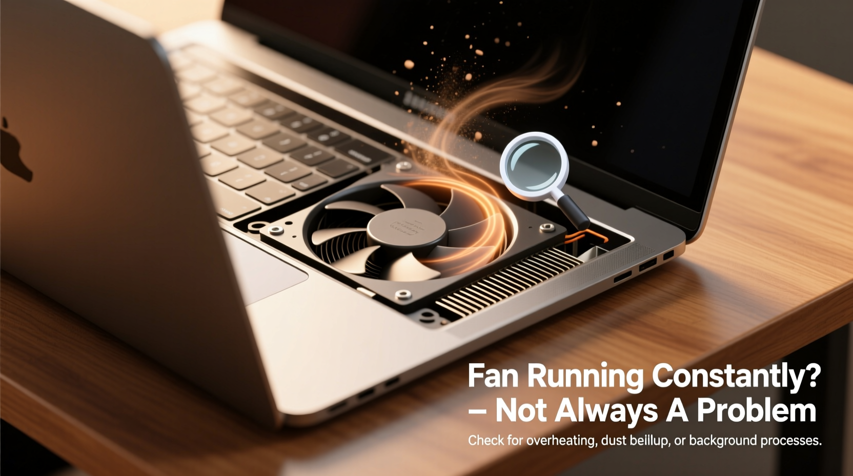 why does my laptop fan run constantly and is it a sign of damage